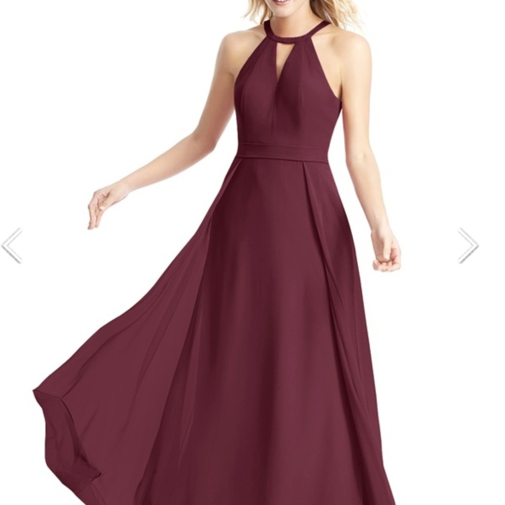 Azazie Melody in Cabernet Bridesmaids Dress
